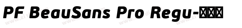 PF BeauSans Pro Regu字体转换